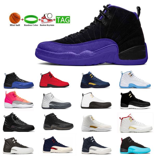 

wolf grey jumpmen 12 basketball reverse taxi shoes sneakers men game royal trainers sports size 40-47