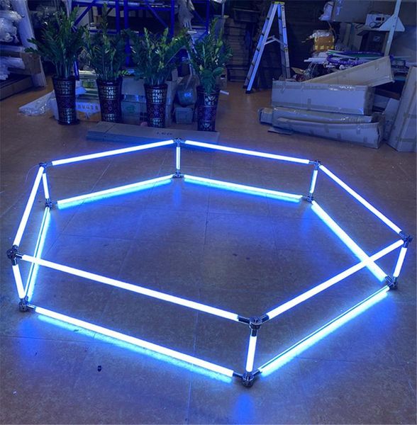 

bulbs 10pcs led tube lamp ac110v 220v modeling bar 360 lighting 0.9m 1.2m for shop window coffee exhibition decoration