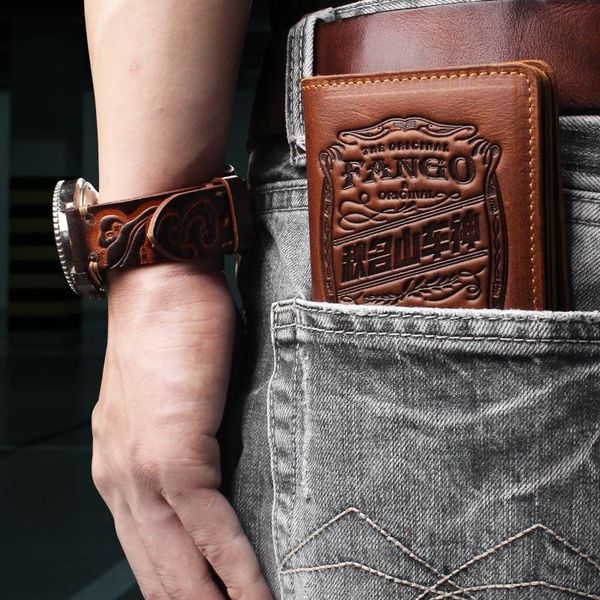 

card holders cow leather driver license holder case unique pattern slot wallet auto document change purse storage pouch for men, Brown;gray