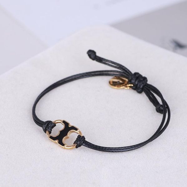 

charm bracelets color braided rope enamel adjustable bracelet, Golden;silver