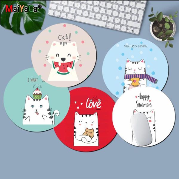 

mouse pads & wrist rests maiyaca cool cartoon animal pattern customized lapgaming round pad mousepad rug for pc notebook