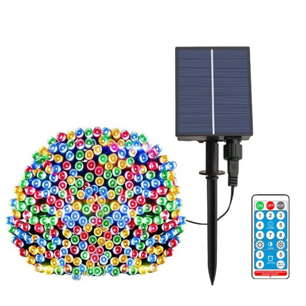 

strings 200 led solar string lights christmas tree decorations for home outdoor festoon light fairy garden year's garland
