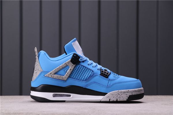 

2021 jumpman 4 university blue basketball shoes cactus jack sail union luxurys designers men women trainers sneakers 36-47s36t