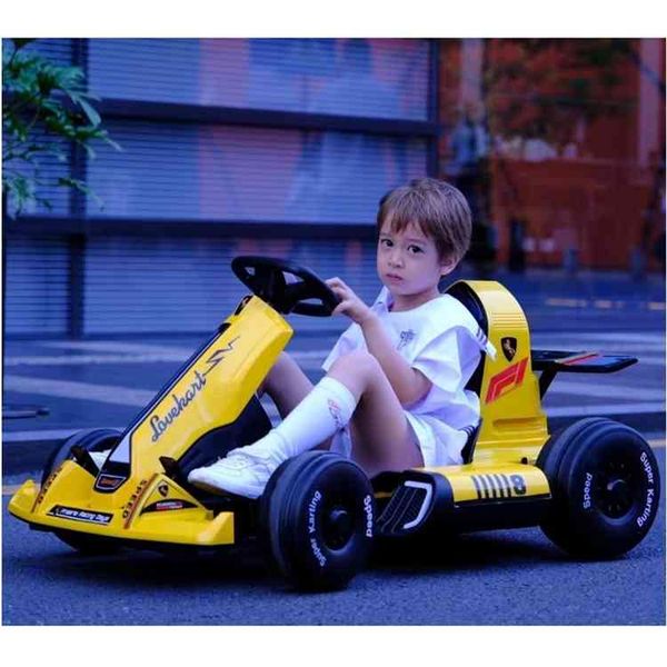 

2021 new children rechargable electric drift go kart stroller for boys and girls, adults can drive also