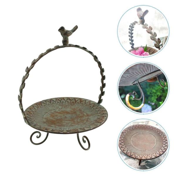 

1pc retro style storage tray creative coffee shop decorative (dark green) baskets