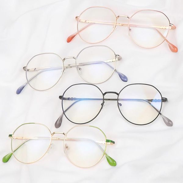 

sunglasses ultralight myopia glasses classic metal frame short sight eyewear anti blue light flat mirror -1.0~-4.0, White;black