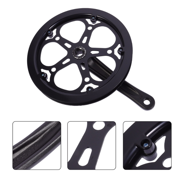 

bike heels & chainwheels 1 set single ring crankset kit black chain wheel accessories