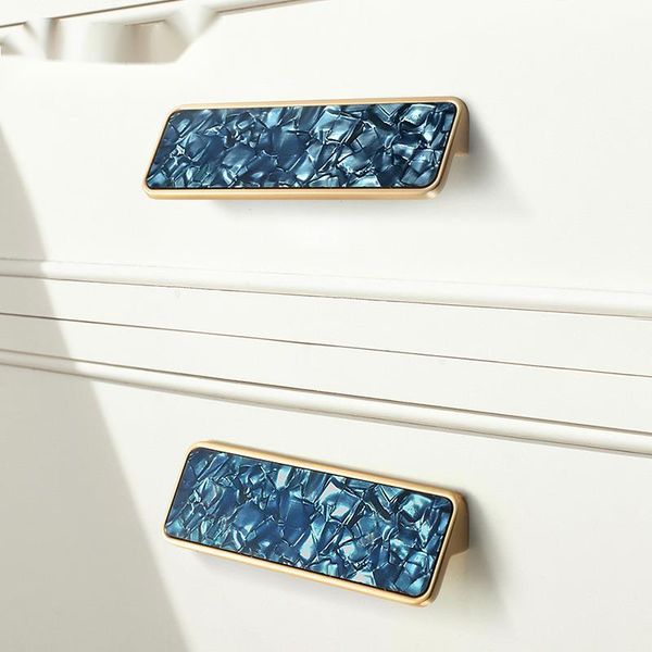 

handles & pulls gold cabinet door handle flower long square modern simple drawer
