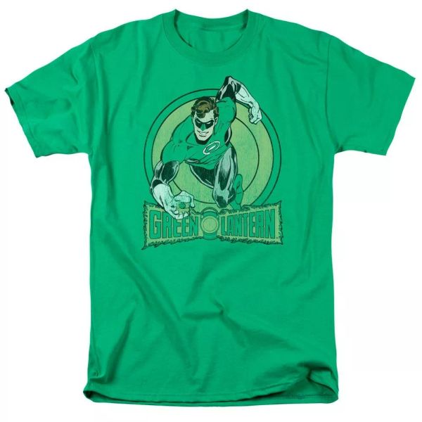 

Green Lantern "Kelly Green" T-Shirt DC Comics Sizes S-3X NEW, White;black