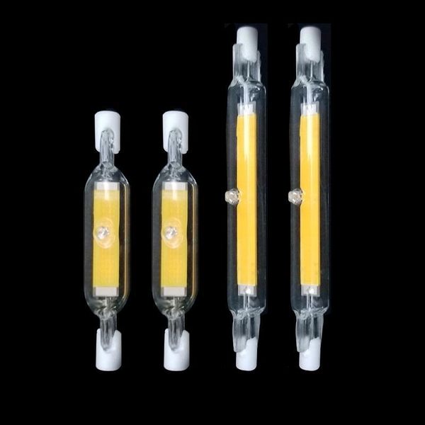

bulbs lumiparty mini dimmable glass r7s led lamp 5w 78mm/10w 118mm cob bulb replace halogen