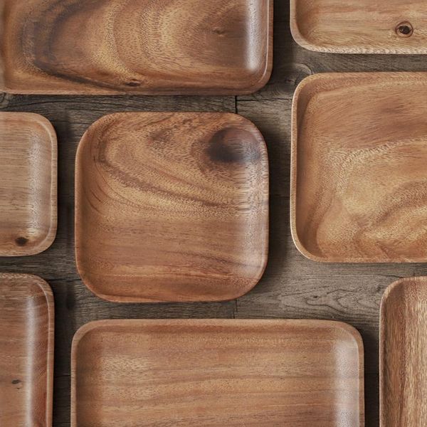 

musowood acacia wood plate dishes & plates