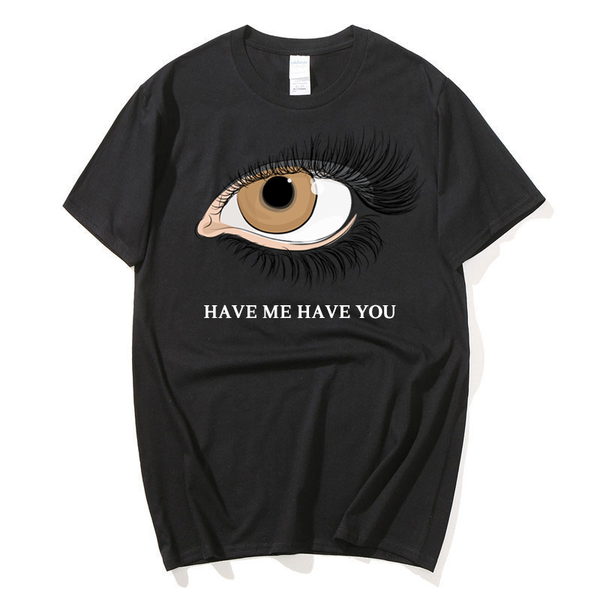 

summer eye originality printed t shirt t-shirts for men and women clothes o-neck funny shirts casual simple tee men's, White;black