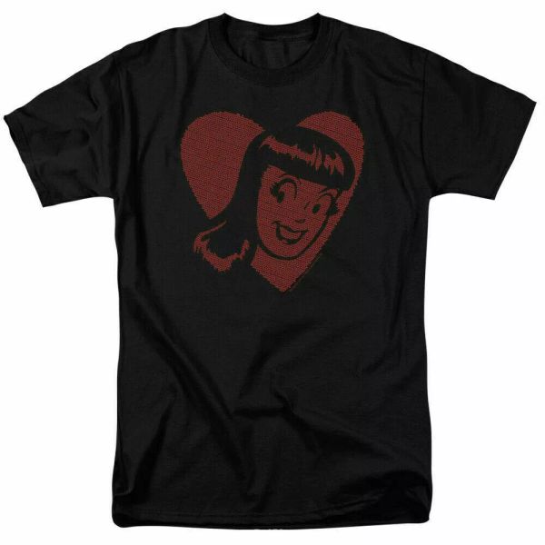 

archie comics veronica hearts t shirt licensed comic book tee black, White;black