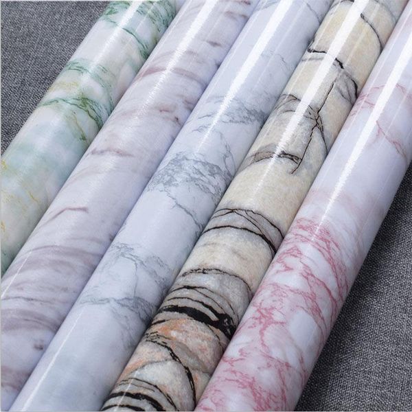 

wallpapers marble pattern kitchen oil-proof stickers waterproof wallpaper self-adhesive deskceramic tile decorative wall stick