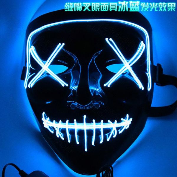 

party masks led light up the purge election year great funny festival cosplay costume supplies glow in dark