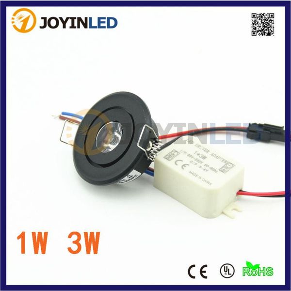 

3w 1*3w adjustable diameter 50mm open hole 42mm cob led spotlight mini cabinet down lights spotlights