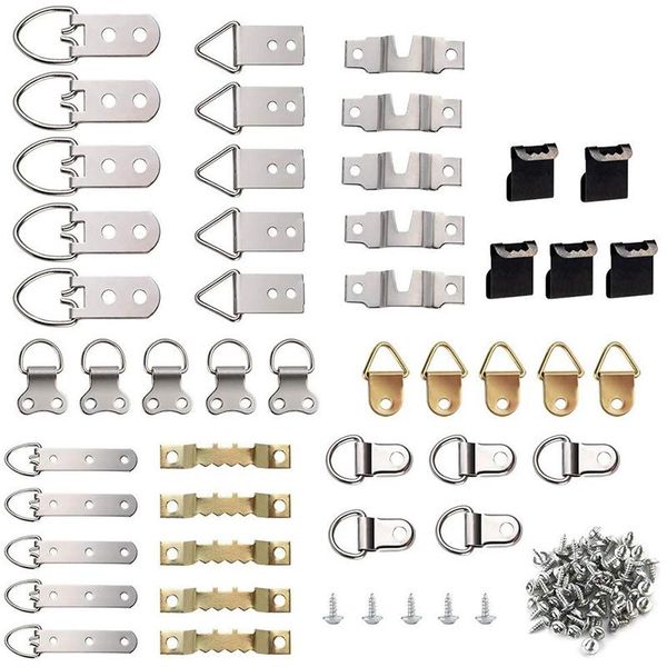 

pcs po frame hanging hooks kit, 9 models picture hanger with screws for office family painting hangin & rails