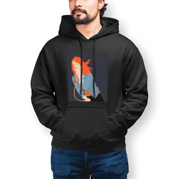 

men's hoodies & sweatshirts paramore hoodie cotton autumn fashion long sleeve loose pullover xl mens, Black