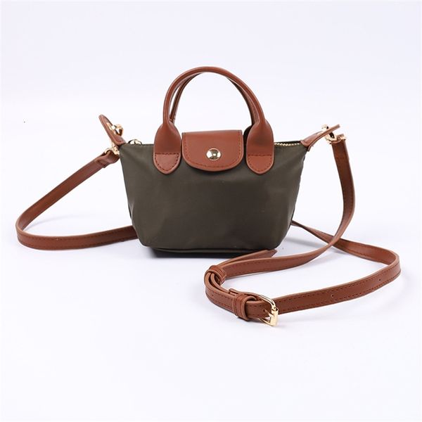 

new mini handbags french totelong cognac dumpling bag designer clutch small handbag nylon change women's bags women clutches casual