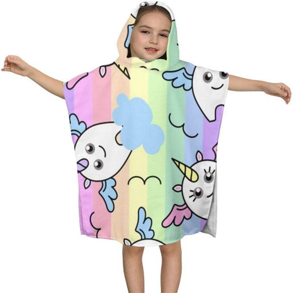 

towel watercolor animal kids hooded bath for children