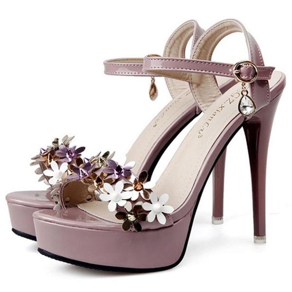 

summer korean high-heeled banquet shoes flat stiletto sandals. sandals, Black