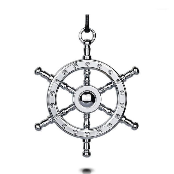 

car personality ship rudder metal interior pendant1