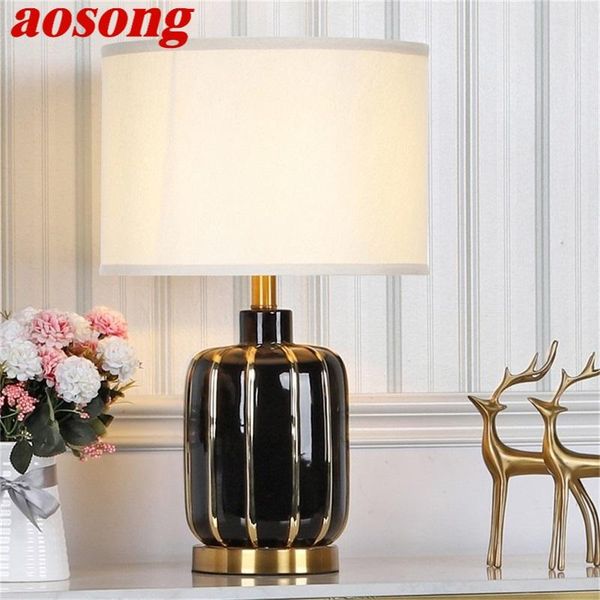 

table lamps aosong ceramic desk luxury modern led lighting for home bedroom