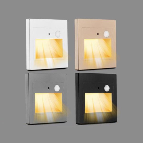 

wall lamp 86 model stair light recessed led nightlamp control+pir motion sensor 110v 220v footlight step