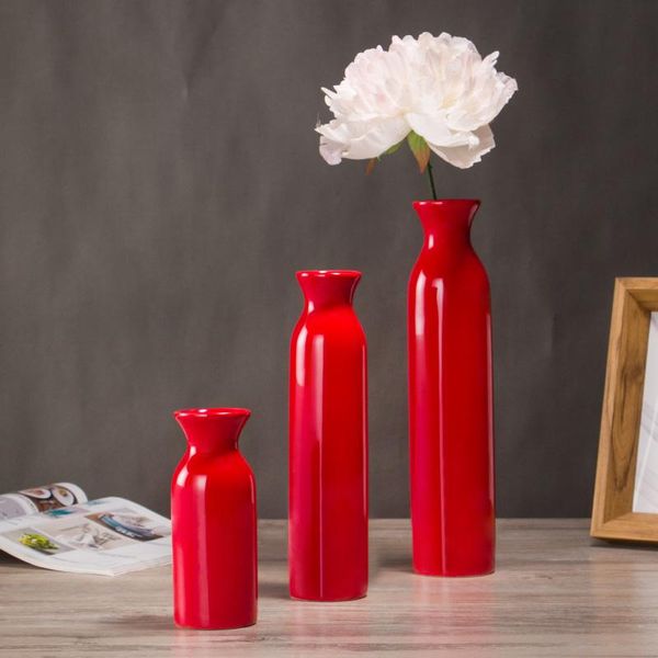 

vases red ceramic vase blue wedding home decoration gifts