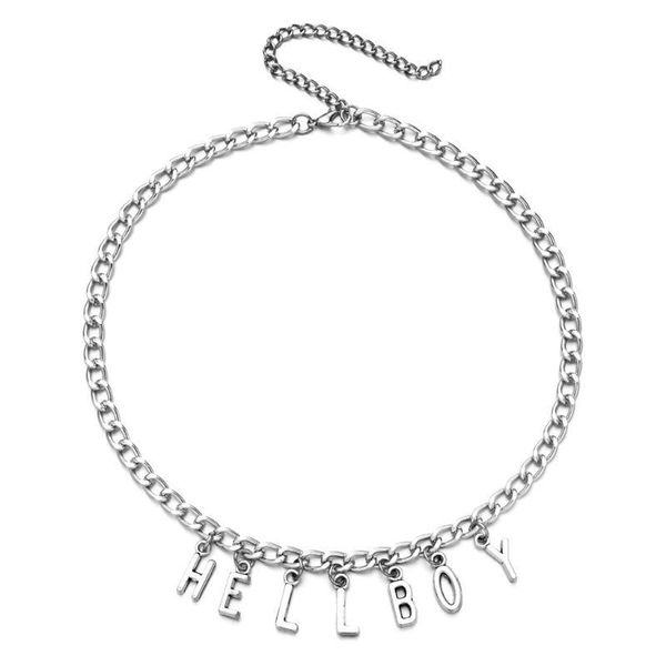 

hair clips & barrettes silver letter pendant necklace women trendy party choker fashion jewelry, Golden;silver