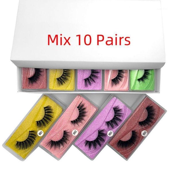 

women natural imitation mink eye lashes long thick soft fake false eyelashes makeup tool1