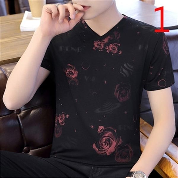 

t-shirt summer korean version of trendy handsome half-sleeve youth tide 210420, White;black