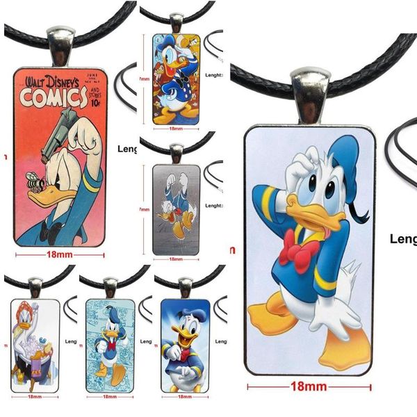 

pendant necklaces bad donald mug s brand steel color jewelry fashion statement necklace glass pendants for women, Silver