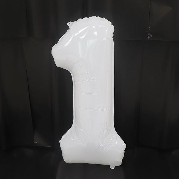 

party decoration 1pcs 32inch white of aluminum film digital balloons children birthday anniversary year 2022 supplies