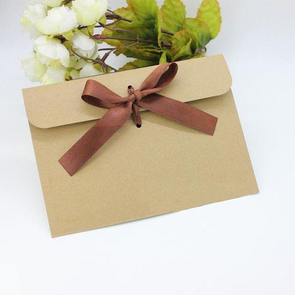 

gift wrap 50pcs craft paper envelopes vintage style blank mini kraft bag with ribbon wedding party packaging