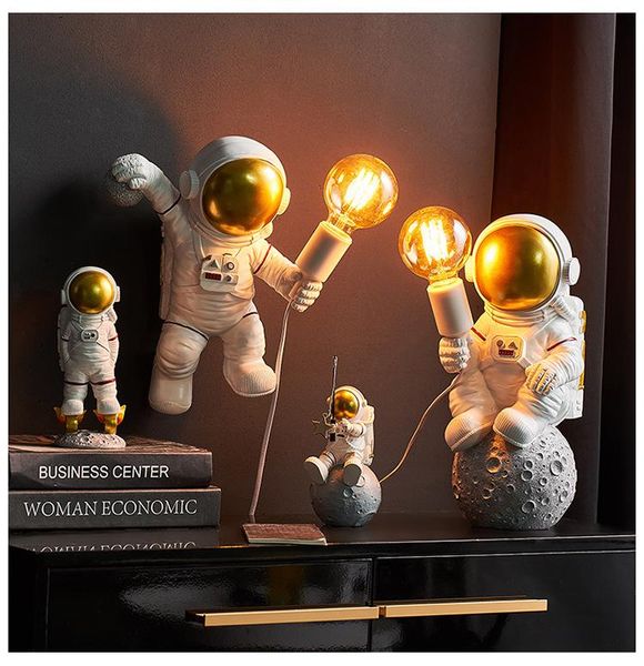 

astronaut wall lamp nordic postmodern designer charging deskstorage ornaments boy