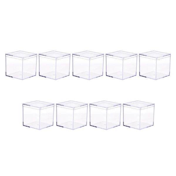 

gift wrap 9pcs mini acrylic boxes transparent containers packing candy jewelry