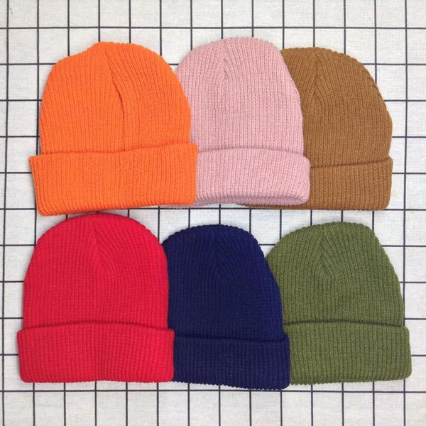 

caps & hats candy cute warm baby winter for kids children knitted boy cap girls hat fashion big smile bonnet, Yellow