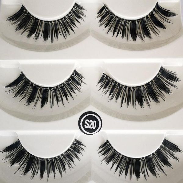 

5pairs natural long eyelashes fiber false thick eye lashes wispy makeup beauty extension tools makeup1