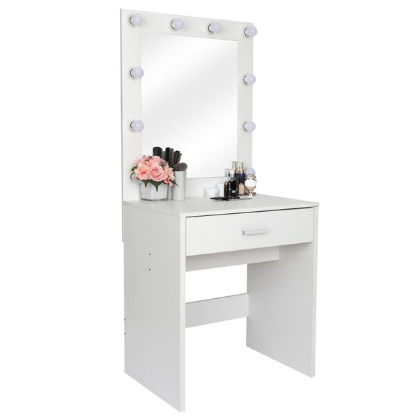 

dressing taipei oufeng bedroom furniture simple girls dormitory luxury overall white with light table household furnitures