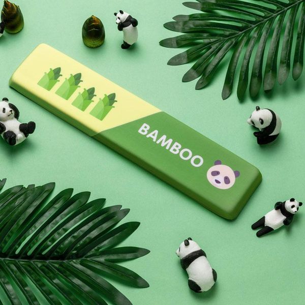 

mouse pads & wrist rests gaming keyboard rest pad silicone no-slip ergonomic memory foam mousepad panda cushion support mat for lappc