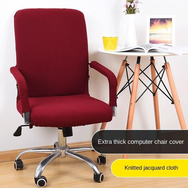 

polar fleece computer chair cover is suitable for office and household detachable elastic anti-dirty covers