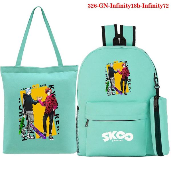 

backpack sk8 the infinity printing 3 set fashion men women outdoor travel shoulder bags student schoolbag book bag rucksack