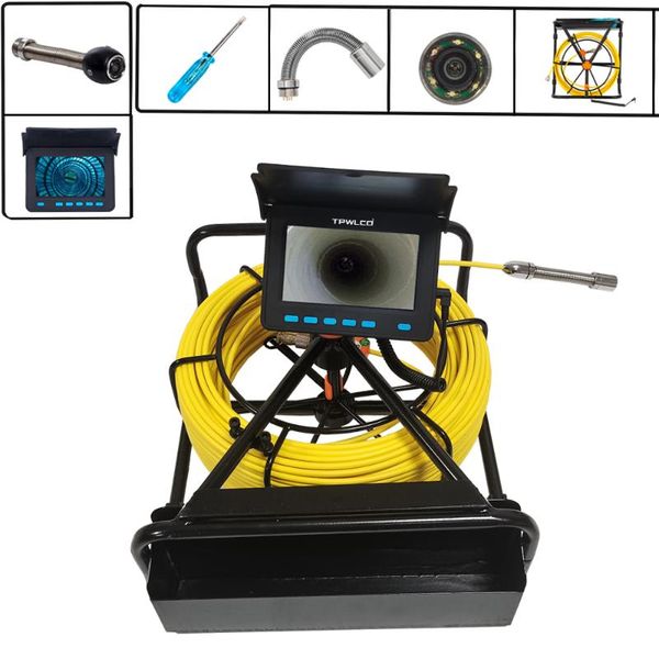 

cameras 10m/20m/30m/40m/50m 1000tvl industry cctv 17mm mini lens drain endoscope pipe inspection sewer clean equiment