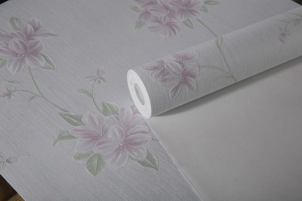

wallpapers 3d embossed delicate floral wallpaper simple clear pastoral flowers solid mural for home decor wall covering rolls