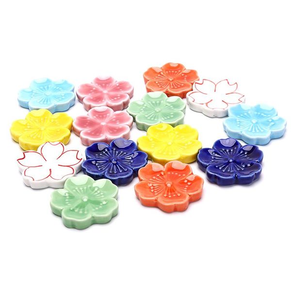 

chopsticks ceramic cherry blossom stand multicolor rack pen holder crafts