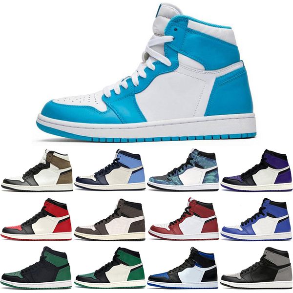 

2021 men's basketball shoes 1s sports 1 sneakers obsidian game royal 3 shadow pine green dark mocha unc tie dye bred toe chicago twist
