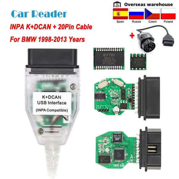 

diagnostic tools interface k+dcan with switch for 20pin ftdi 9241a obd 2 obd2 car tool inpa k can auto cable