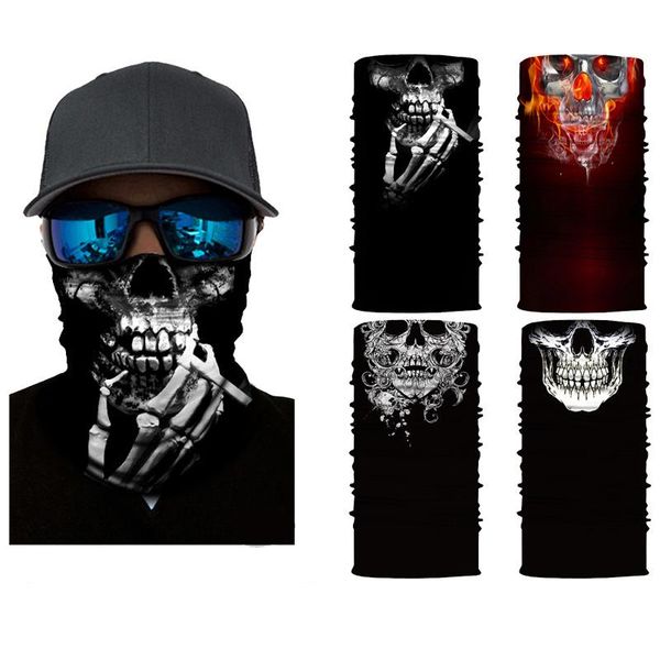 

autumn winter riding scarf motorcycle face guard breathable fishing balaclava magic men women cycling caps & masks, Black