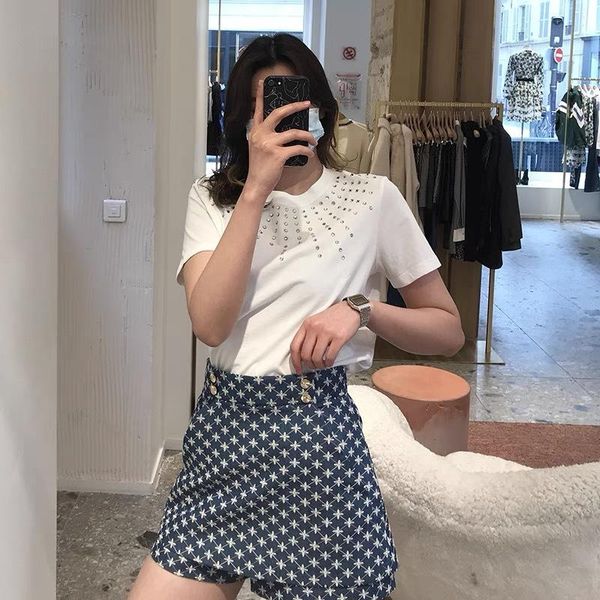 

skirts 2021 spring summer fashion sweet women plaid floral embroidery slim casual, Black